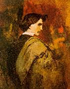 Anselm Feuerbach Self Portrait e painting